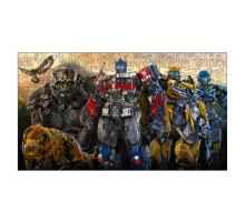 Фігурний пазл з дерева "Трансформери" PZ004-A3C-AC 180-250 деталей, розмір А3