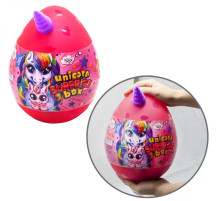 Набір для творчості в яйці "Unicorn Surprise Box" USB-01-01U для дівчинки  Рожевий
