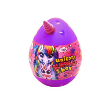 Набор для творчества в яйце "Unicorn Surprise Box" USB-01-01U для девочки Фиолетовый