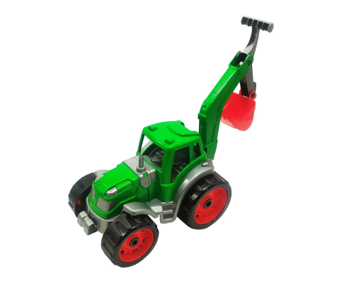 Іграшковий трактор з ковшем 3435TXK деталі рухливі  Зелений