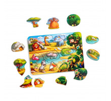 Дерев'яна настільна гра "А де звірі?" Ubumblebees (ПСД175) PSD175 сортер-вкладиш