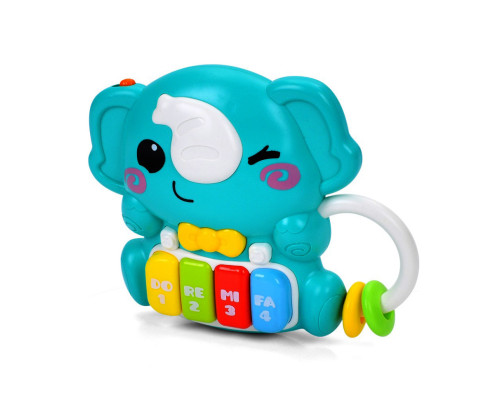 Дитяче піаніно "Слоник" 503-20 звуки тварин 15 см, музика