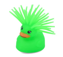 Детская игрушка Антистресс Уточка MS 3719(Green) световые эффекты