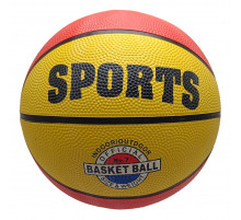 М'яч баскетбольний Extreme Motion BB1485 № 7, 520 грам Коричнево-жовтий