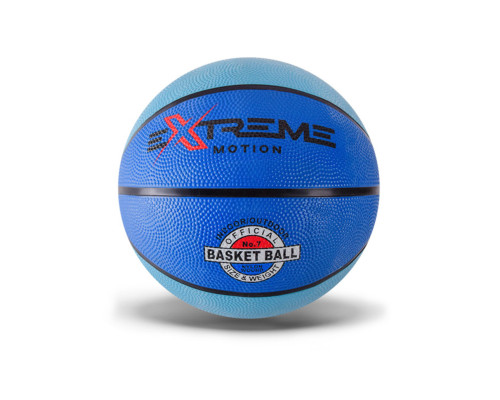 Мяч баскетбольный Extreme Motion BB1485 № 7, 520 грамм Голубой