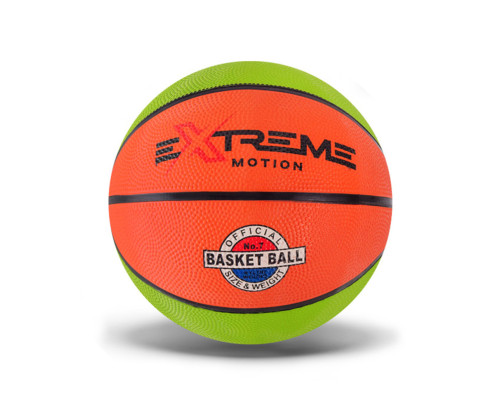 М'яч баскетбольний Extreme Motion BB1485 № 7, 520 грам Зелено-коричневий