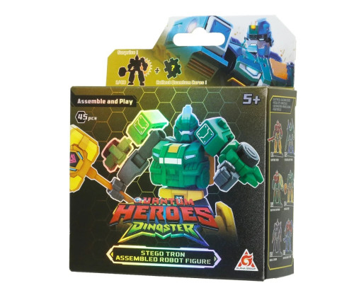 Дитячий робот-конструктор "Стего Трон" Dinoster EU580881A-4, 45 деталей