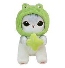 Детская мягкая игрушка "Mofusand Сat" E1002(Green) размер 45см
