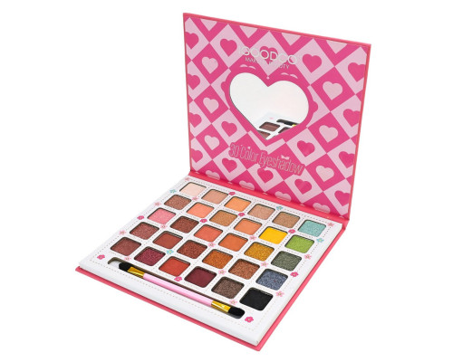 Детская палетка теней для век IG3125, 30 цветов, с кисточкой