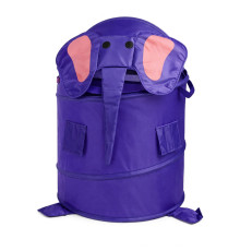 Корзина для игрушек "Слоник" M 1039(Violet) диаметр 37 см, высота 47/57 см, с крышкой