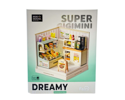 Конструктор-румбокс Круглосуточный магазин Mini House 8033-MH серии "Интерьер Мини"