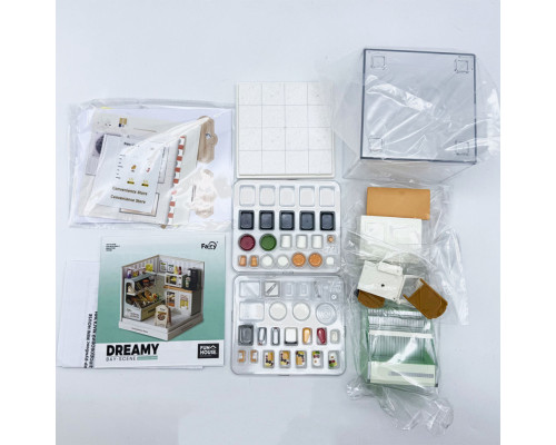 Конструктор-румбокс Круглосуточный магазин Mini House 8033-MH серии "Интерьер Мини"