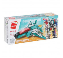 Дитячий Конструктор Qman 1412-1-6 транспорт, 79 дет  Fighter Plane