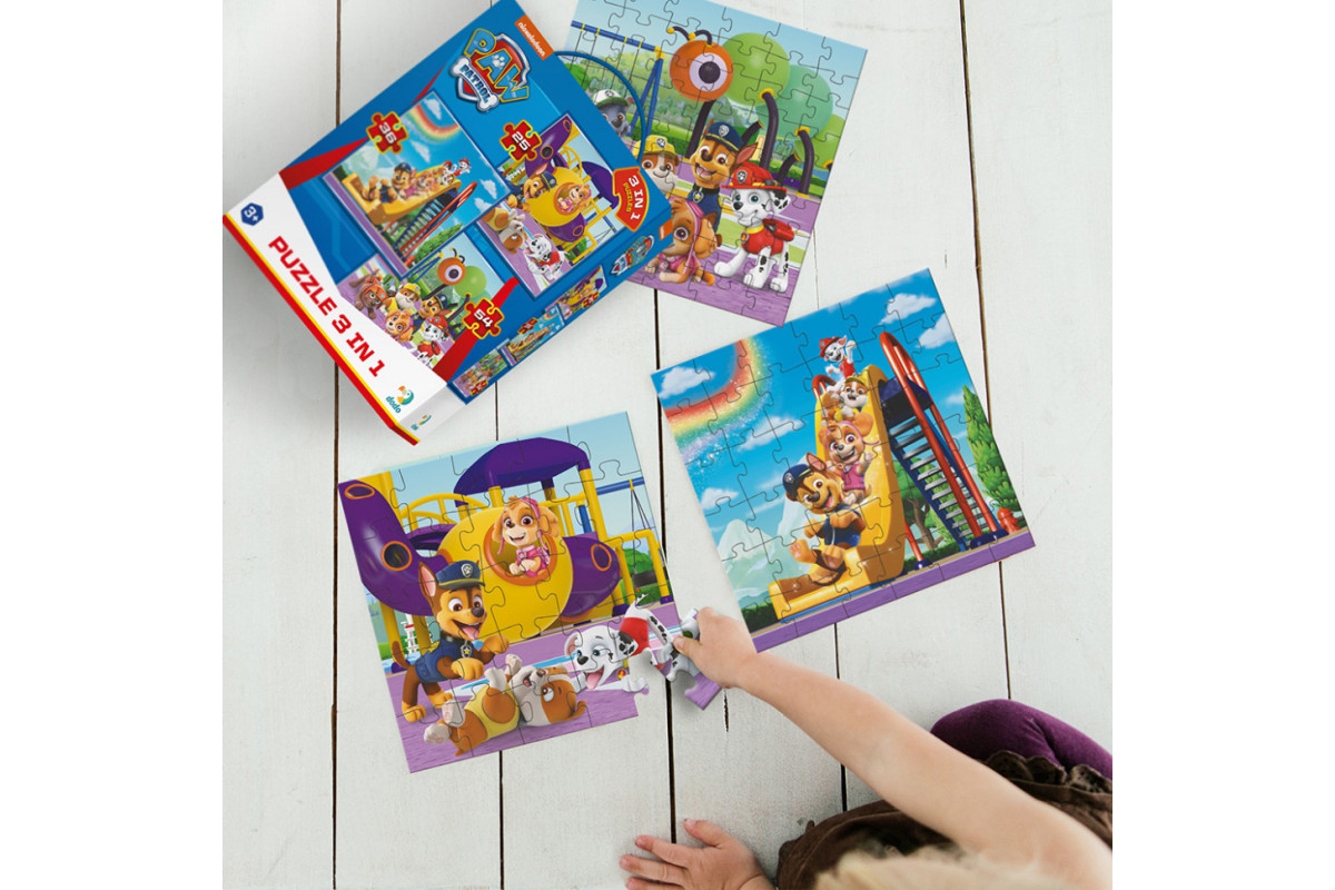 Дитячий пазл Ігровий майданчик Paw Patrol 200578, 3 в 1 Дитячий пазл Ігровий майданчик Paw Patrol 200578, 3 в 1