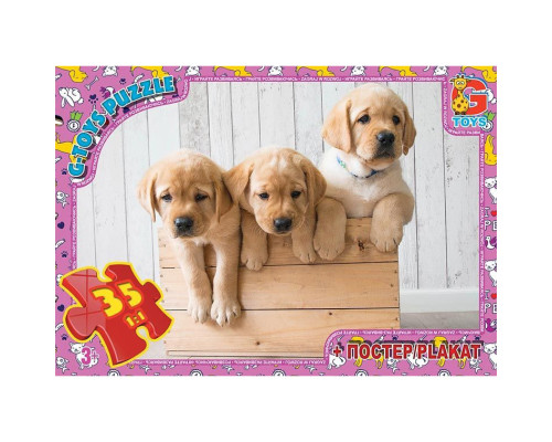 Пазли дитячі "Домашні улюбленці" AN121, 35 елементів