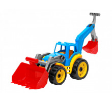 Дитячий іграшковий трактор 3671TXK з двома ковшами  Різнокольоровий