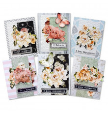 Набір для створення вітальних листівок "Where beauty lives" FDGCK-047, 6 шт