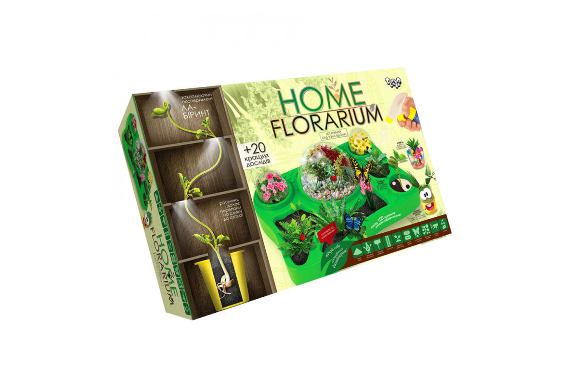 Ігровий навчальний набір для вирощування рослин HFL-01 "Home Florarium"