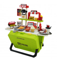 Дитяча іграшкова кухня "Фаст-фуд" 668-159/160(Green) з аксесуарами