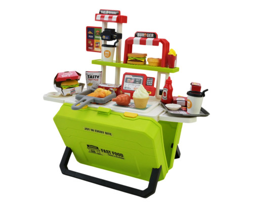 Дитяча іграшкова кухня "Фаст-фуд" 668-159/160(Green) з аксесуарами