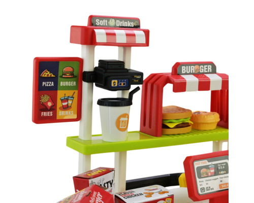 Дитяча іграшкова кухня "Фаст-фуд" 668-159/160(Green) з аксесуарами