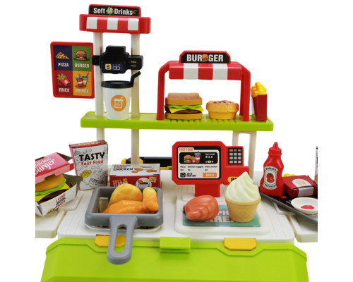Дитяча іграшкова кухня "Фаст-фуд" 668-159/160(Green) з аксесуарами