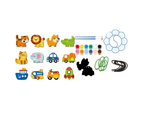 Набір для творчості "Магнітні брелки Диво майстерня" 47751, 12 магнітів