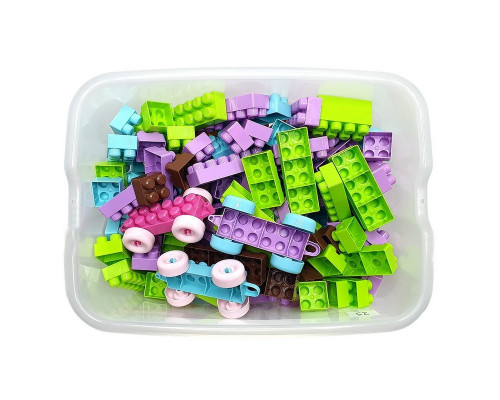 Детский блочный конструктор "Набор для девочек" 013999/02, 343 детали