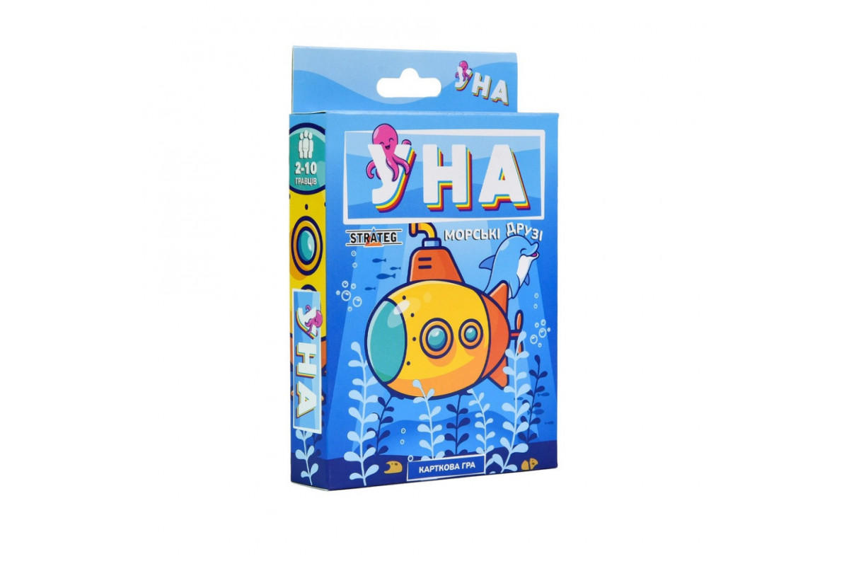 Карточная игра "УНА морские друзья" 30449 на украинском языке 108 карточек Карточная игра "УНА морские друзья" 30449 на украинском языке 108 карточек