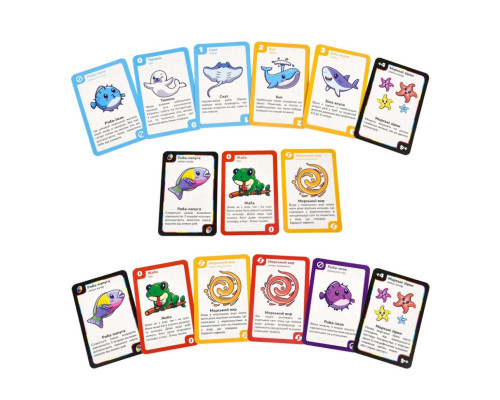 Карткова гра "УНА морські друзі" 30449 українською мовою 108 карток