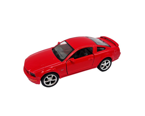 Инерционная машинка FORD MUSTANG GT 2006 Kinsmart КТ5091, 1:42  Красный