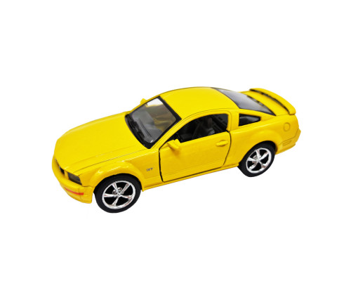 Інерційна машинка FORD MUSTANG GT 2006 Kinsmart КТ5091, 1:42 Жовтий