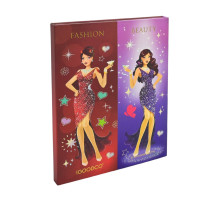 Дитяча палетка тіней для повік IG3078, 84 кольори, пензлик, аплікатори