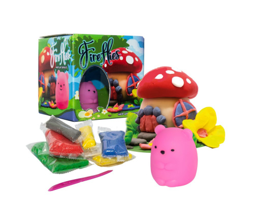 Набір для творчості "Fireflies - ведмедик" 30412 світильник, маса для ліплення