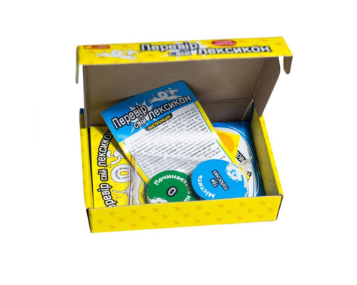 Детская настольная игра "Проверь свой лексикон" 10100641, 51 карта, 6 фишек, рулетка