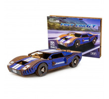 Деревянный 3D конструктор Fast car Gt Puz-26915, 164 детали