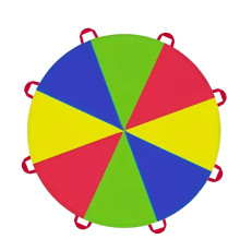 Развивающая игра "Парашют" 108-147 разноцветный 2 метра