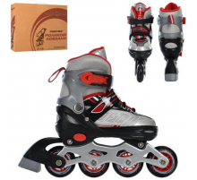 Ролики A 4147-S-R (31-34) шнуровка+бакля, алюминевая рама, колеса ПУ