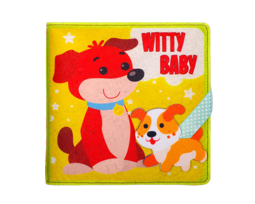 Розвиваюча фетрова книга для дітей "Розумний малюк" 823420, 25 липучок