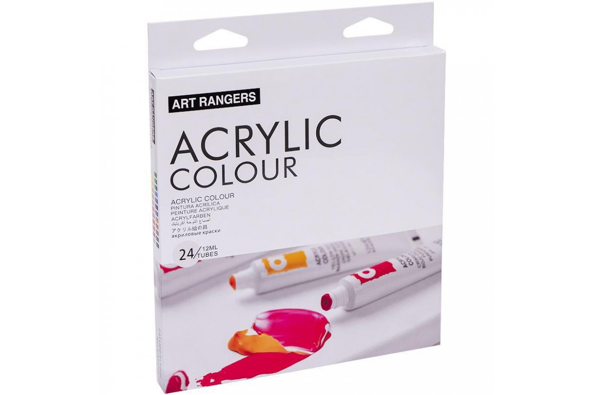 Набір акрилових фарб "Art Ranger Acryliс" EA2412, 12 мл 24 кольори
