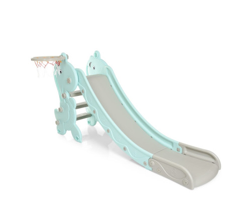 Дитяча гірка YG2020-2-1-4 пластик, з баскетбольним кільцем