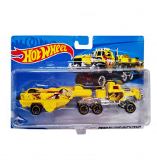 Детский игровой набор машинок T-K937-1(Yellow) с трейлером