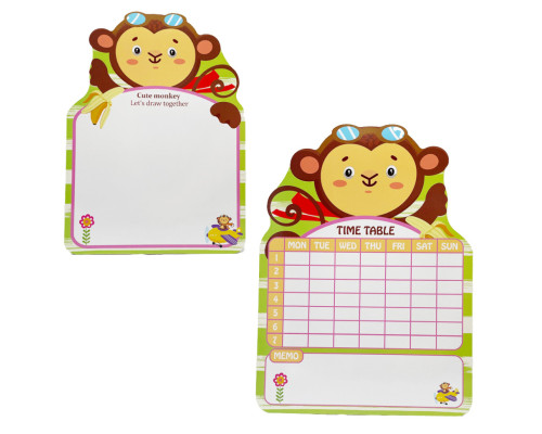 Дощечка для малювання "Мавпа" TD2023136-3 маркер в комплекті 21-27 см