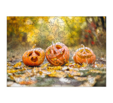 Фигурный пазл из дерева "Хэллоуин" PZ006-A3C-AC 180-250 деталей, размер А3