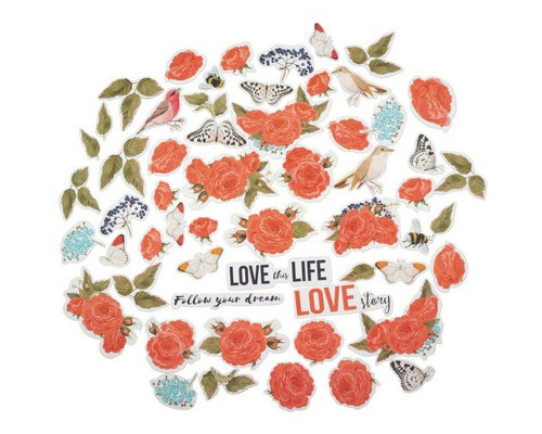 Набір для створення вітальних листівок "Трояндові мрії" FDGCK-042, 6 шт