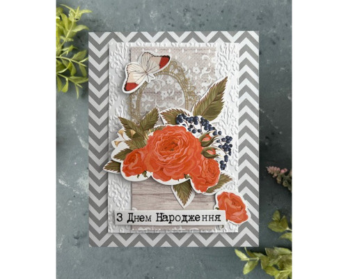 Набір для створення вітальних листівок "Трояндові мрії" FDGCK-042, 6 шт