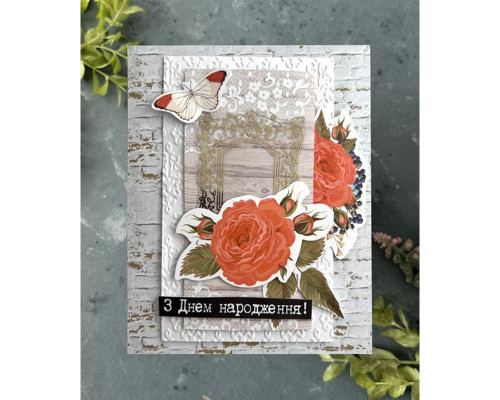 Набір для створення вітальних листівок "Трояндові мрії" FDGCK-042, 6 шт