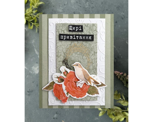 Набір для створення вітальних листівок "Трояндові мрії" FDGCK-042, 6 шт