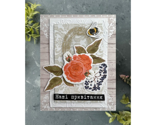 Набір для створення вітальних листівок "Трояндові мрії" FDGCK-042, 6 шт