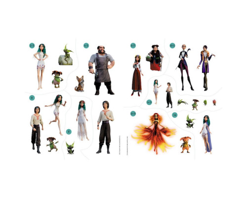 Книжка з наліпками "Неймовірні пригоди Мавки" 1026006 кольорові ілюстрації